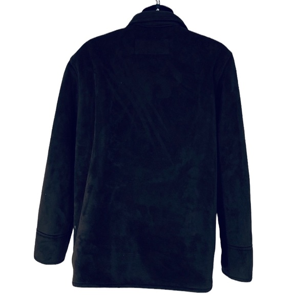 Portfolio Brown Faux Suede Fur Lining Zip Jacket - Picture 7 of 8